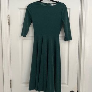 Dark green Unique Vintage dress